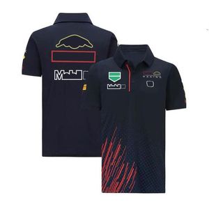 THERTS للرجال 2021 F1 Formula One Car Sleeved Sleeved Team Third T-Shirt Fans Team Team Team Cloth Care Car Mens Polo Shirt Summer