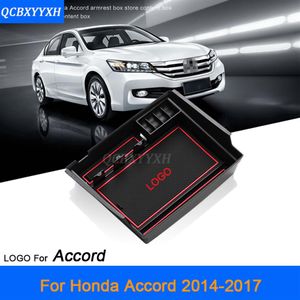 Per Honda Accord 2014-2017 LHD Car Center Console Bracciolo Scatola di immagazzinaggio Coperture Decorazione interna Accessori auto238m