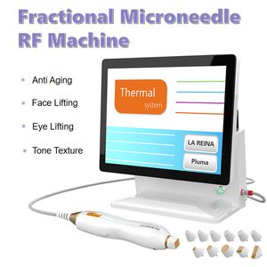 プロのRFマイクロニードル皮膚リフティングニキビ療法の収縮細孔ストレッチマークリムーバービューティー機器11個の変更可能なヘッド