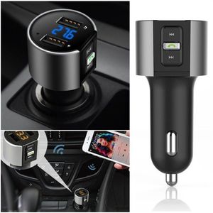 Nowy wysokiej jakości bezprzewodowe bezprzewodowe samochody Bluetooth Bluetooth FM Radio Adapter Adapter CAR Black Mp3 Odtwarzacz USB ładuj dhl ups 191e