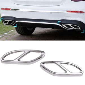 2PCS Gloss Steel Ticke Caktera Pokrywa dla Mercedes Benz GLC A B C E-Klasa C207 Coupe 2014-2017 W212 W213 W205 X253 C180 C20267Q