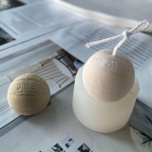 Bakningsformar 3D Sport basket silikon mögel Diy Jelly Mousse Fondant Chocolate Cake Decoration Tools Ball Soot Candle Harts
