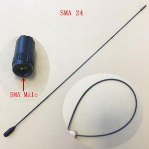 Walkie Talkie High Gain Thin Soft Long UV Dual Band SMA Male Antenna For Yaesu Vertex Linton Wouxun UV8D UV9D UV6D Etc