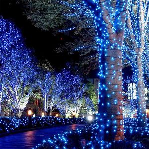 Selling Black line 100M 480 LED Lights Party Lamp Led Christmas Lights Outdoor Decoration Party Twinkle String Light 220V EU295h