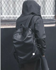 Backpack LL Mens Yoga Bag Laptop Travel Outdoor Waterproof Sports bag Womens Teen Travel Luggage Bag Black Gray