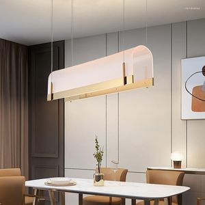 Ljuskronor Art led takhänge Lamp Modern restaurang Strip Nordic Luxury Office Decoration Exhibition Lights Luster