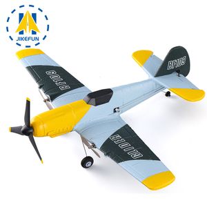 航空機Modle JikeFun RC Airplane 2.4GH 4CH 150mm Z61 Wingspan 3 Axis One Key U Turn Aerobatic Xpilot Stabilization System EPP RC Plane Toys 230727