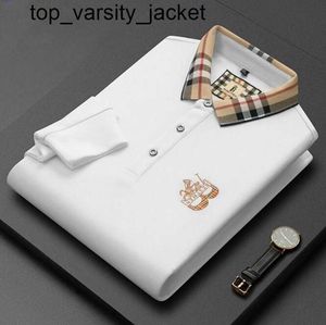 Neue Großhandel 2023 Herbst Winter Herren Polos 100 % Baumwolle Poloshirt Langarm bestickt Herren Business Casual Revers Mode Marke T-Shirts Polo