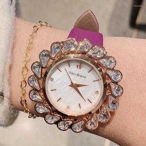 Orologi da polso Orologi da donna di moda di alta qualità Orologi da polso al quarzo con pietra grande per orologio da donna impermeabile con strass