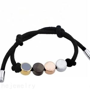 Herren-Designer-Armbänder, vergoldetes Leder, modisch, braun gewebt, Pulsera, Frau, Geburtstag, rotes Seil, Gänseblümchen, Ins-Charms-Armbänder, beliebt C23