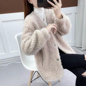 Women's Fur Jacket Women Coat High-end Haining Wholesale Lamb's Wool All In One Skin Winter V-neck