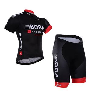 2016 Bora Argon 18 Pro Team Siyah Kısa Kol Bisiklet Forması Yaz Bisiklet Giyim Ropa Ciclismo Şort 3D Jel Pad Set Seesxs-4xl287u