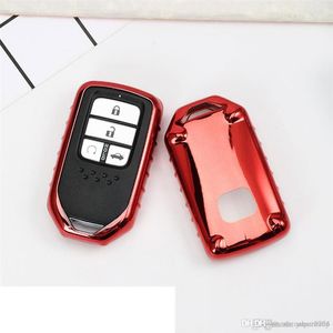 Estojo para chave de carro em TPU adequado para Honda Fit Accord Civic CR-V CRV City Jazz Elantra IX35 Santafe Acessórios para chaveiro 294Y