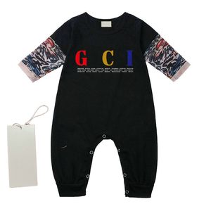 Ins designer nyfödd baby flicka pojke rompers kläder spädbarn pojke jumpsuits onesie bodysuit aaa