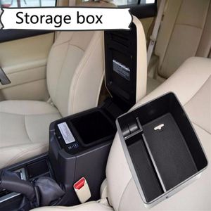 Central armrest container holder tray storage box for Toyota Land Cruiser Prado 2004-2016 car organizer accessories car styling277a