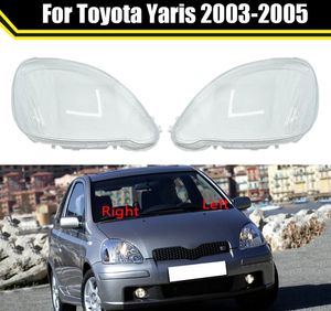 Auto Lighting System Accessories strålkastare Transparent glaslinsöverdrag för Toyota Yaris 2003 2004 2005 Bilens strålkastare Lampskärm