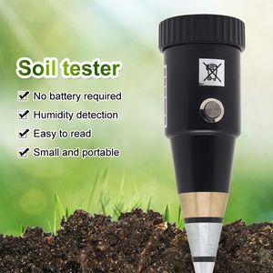 Misuratori PH Umidità del suolo Misuratore PH Acidità Umidità Tester Sonda sensore metallo 3 ~ 8ph Nessuna batteria Igrometro per piantare attrezzi da giardino 230728