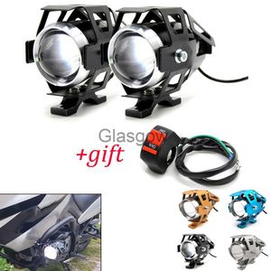 Oświetlenie motocyklowe Motocykl LED LED U5 LED Sftlight Moto Light Foglights 12V dla Kawasaki Versys 650 1000 300x KLZ1000 W800 Cafe x0728