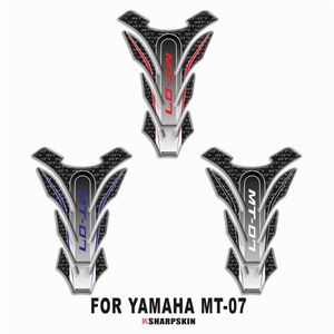 Adesivos de espinha de peixe de motocicleta decalques decorativos coloridos almofada de proteção do tanque de combustível do corpo para YAMAHA MT-07216t