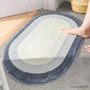 Carpets Gradient Color Bath Mat Rug Home Carpet For Living Room Entrance Doormat Door Bedroom Toilet Bathroom Hallway Non-Slip Foot Pad R230728