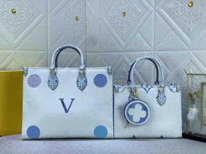 Frauen Luxurys Designer die Totes Taschen Handtaschen Onthego Siebdruck in Monogrammen Muster Leder Umhängetasche Handtasche Tote