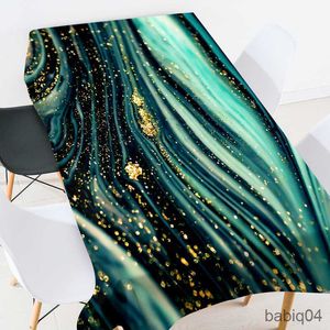 Table Cloth Hot-selling Colorful Marble Tablecloth Home Decoration Accessories Fashionable Atmosphere Rectangular Antifouling Tablecloth R230726