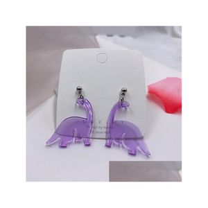 Charm Acrílico Pingente de Dinossauro Personalidade Criativa Party Girl Gift Earnail Ac300 Drop Delivery Jóias Brincos Dh7Df