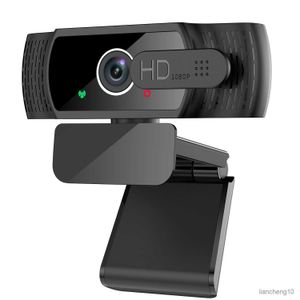 Webcams 1080P Webcam with Microphone PC Desktop Web Camera Rotatable for Live Broadcast Video Work R230728
