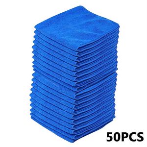 50pcs Soft Household Cloth Duster Car Washing Glass Home Cleaning Tools Micro Fiber Towel2527