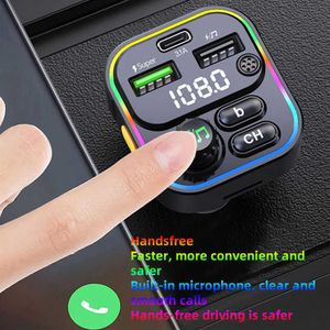 Car Charger Mp3 Player For Iphone Mobile Phone Car Accessories Hands- Function Super Fast Charging 12-24V259K