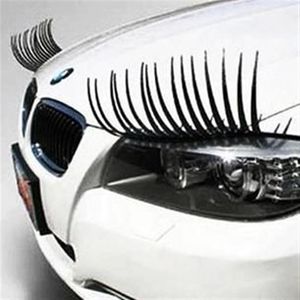 Adesivos para carro um par Cool Fashion Cílios PVC Logo Sticker Lashes Decal Auto Acessórios Exterior269z