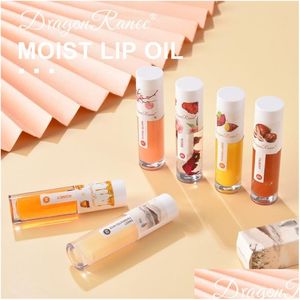 Andra hälsoskönhetsartiklar Dragon Ranee Lip Gloss fuktgivande långvarig näringsrika transparent honung rose balsam oljelipgloss dro dhvs5