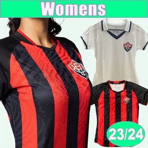 23 24 Esporte Clube Vitoria Womens Soccer Jerseys Jadson Roberto Eduardo Santos Home Away Football Shirts Kort ärmuniformer