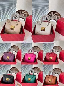 Bolsa tote V marca Couro Genuíno Designer de luxo mini bolsas femininas Bolsas femininas Bolsas de ombro femininas Bolsa rebite