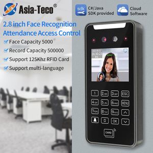Erkännande System 5000User 28Inch Touch LCD 2MP Camera Biometric Face WiFi Access Control Employee Time närvaro Gratis Cloud API SDK 230727
