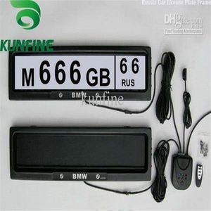 Russia Car License Plate Frame With Remote Control Licence Cover Plate252t