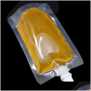 Packing Bags 100Ml 200Ml 300Ml Stand Up Plastic Drink Bottle Packaging Bag Spout For Beverage Liquid Juice Milk Party Drinking With Dr Otayp