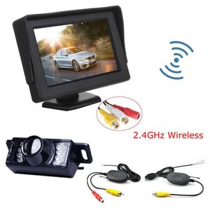 Araba Arka Görünüm Kameraları Park Sensörleri Anshilong Kablosuz Kamera Monitörü Video Sistemi DC 12V ile Kit220N