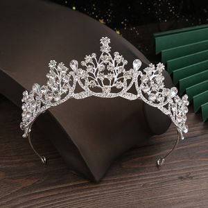 Corona copricapo principessa fascia con strass modello passeggiata spettacolo spettacolo corona compleanno vestito piastra gioielli per capelli