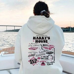 Felpe con cappuccio da donna Felpe Welcome To Harry's House Felpa con cappuccio HS Love on Tour Felpa con cappuccio Donna Y2K Pullover estetico TPWK Kawaii 230728