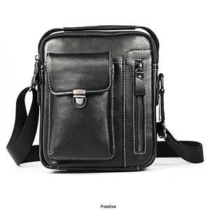 Kvällspåsar Mäns messenger väska män läder axel man företag liten portfölj crossbody för ipad air mini manlig handväska 230727