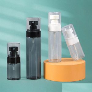 Förpackningsflaskor Pet Plastic Spray Bottle Cosmetics 60-120ml för resor Perspersperser Livesförlossningskontor Skolan OTH5M