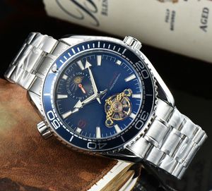 Omeg Orologi da polso da uomo in acciaio inossidabile 2023 Nuovi orologi da uomo Tutti i quadranti da lavoro Orologio da macchinario automatico Top Luxury Brand Orologio da uomo Moda a2