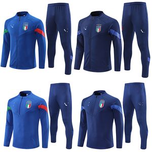 22-23 Italia Tute da uomo ricamo distintivo Abbigliamento sportivo per il tempo libero abbigliamento outdoor Camicia da allenamento sportivo