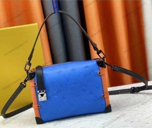 Luxury Womens Side Trunk Box Designer Bag louiseits Petite Malle Purses Viutonits Ladies Handväskor Koppling axel crossbody väskor s lås tygväska handväska hög kvalitet