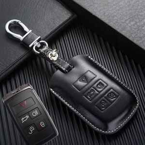 Land Rover 2021 Discovery 5 Range Rover Sport Defender 2 Key Cover 원격 제어 FOB Keychain316k의 진정한 가죽 키 케이스