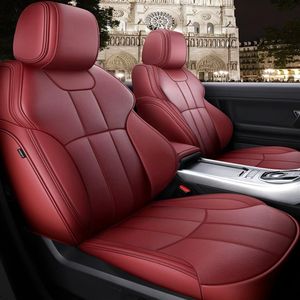 Anpassade fit biltillbehör Seat Cover Specific för 5 -sits full set Seat Cushion Mat för Sudan SUV Top Quality Leather Covers FO280J