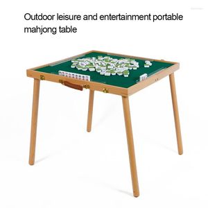 Mobili da campo Tavolo da Mahjong per esterni pieghevole portatile Intrattenimento da campeggio Il tempo libero può ospitare attrezzature e giochi