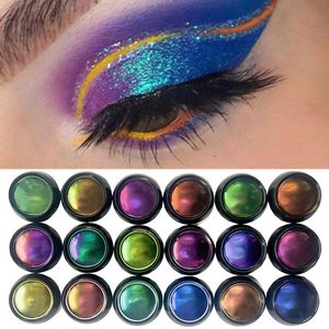 Lidschatten Chamäleon Lidschatten Metallic Shiny Glitter Lidschatten Palette Glitzer Pulver Pigment Professionelle Augen Make-up Party Kosmetik 230728