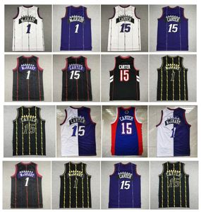 Vince Carter Raptores Basketball Jersey Torontos Tracy McGrady Jersback Jerseys Purple White Black Size S-XXL